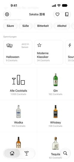 Der Start-Tab, gescrollt bis zu „Sammlungen“, mit dem Halloween-Regal der Saison an erster Stelle